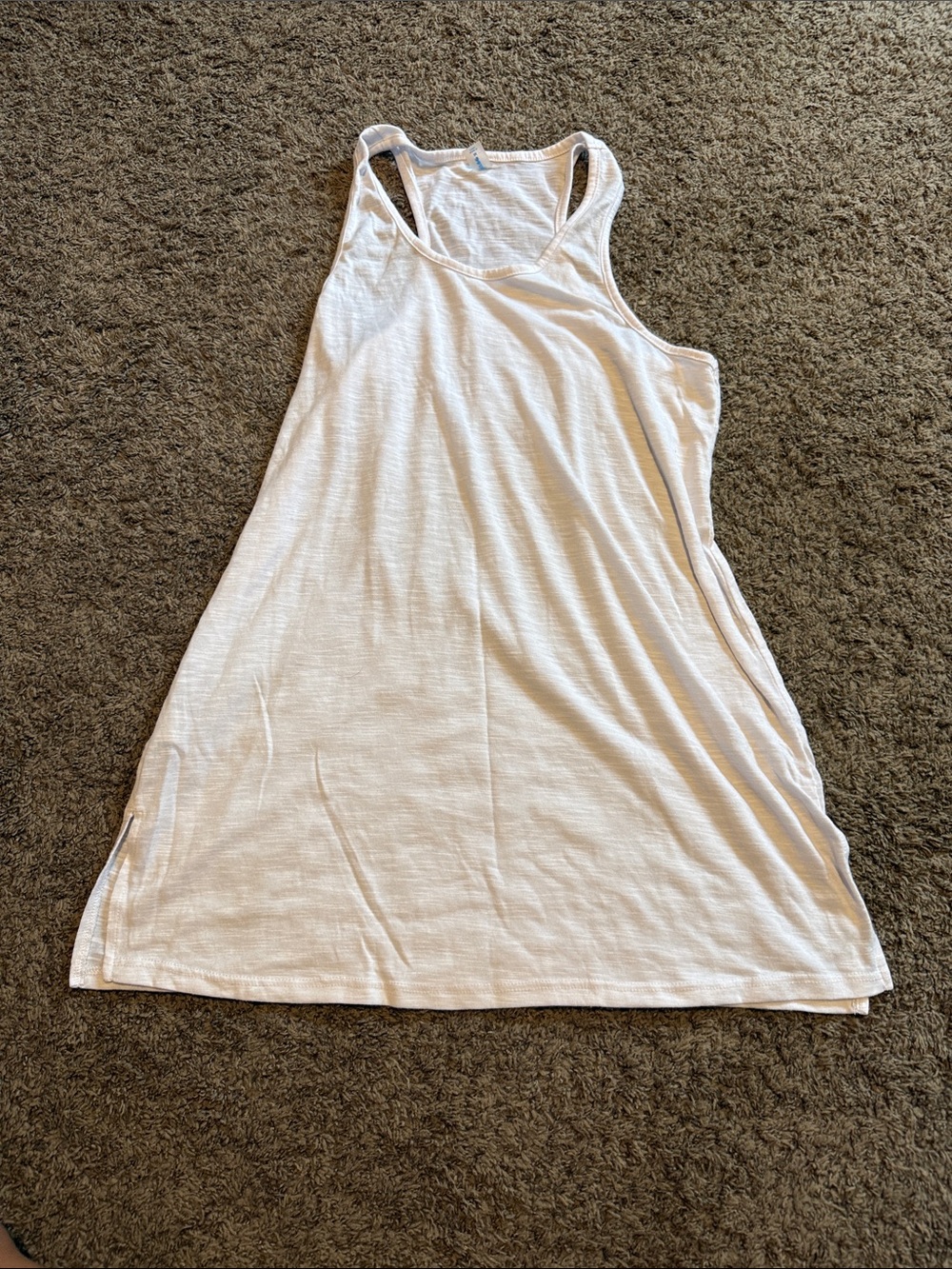 Women's White Racerback Tank Top